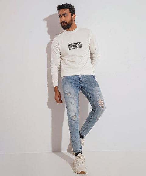 Sultan Mens Sweatshirt - White