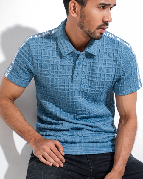 Men's Polo Shirt Sultan - Earth Blue