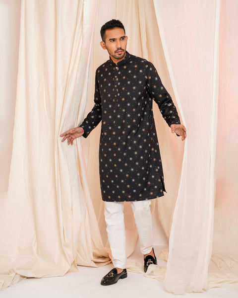 Sultan Men's Panjabi - Black