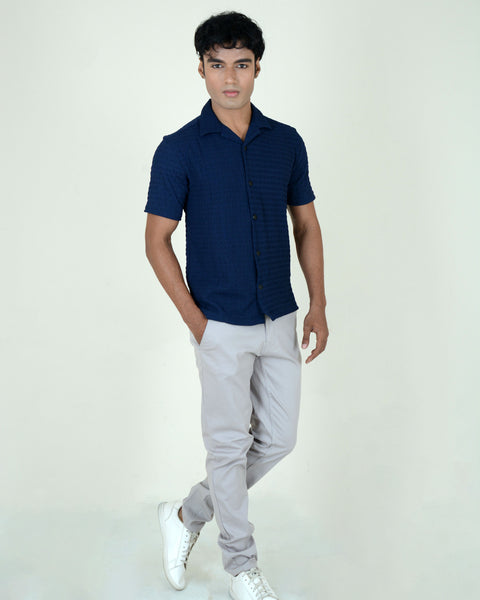 Casual Shirt-Navy