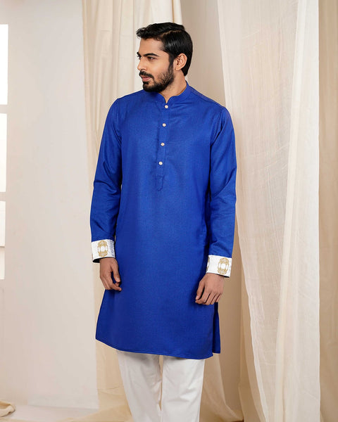 Sultan Men's Panjabi - Royal Blue