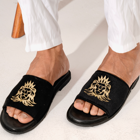 Sultan Mens Sandal- Black