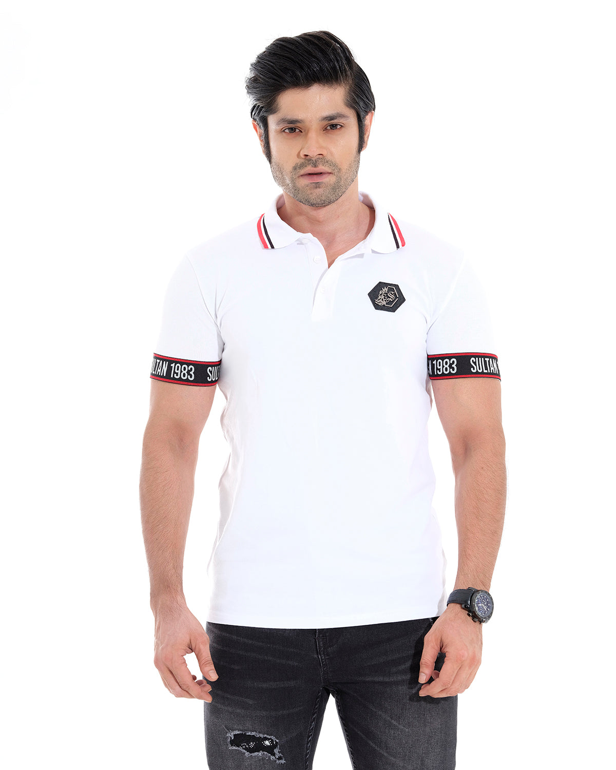 Sultan Mens Polo Shirt - WHITE– Sultan Lifestyle